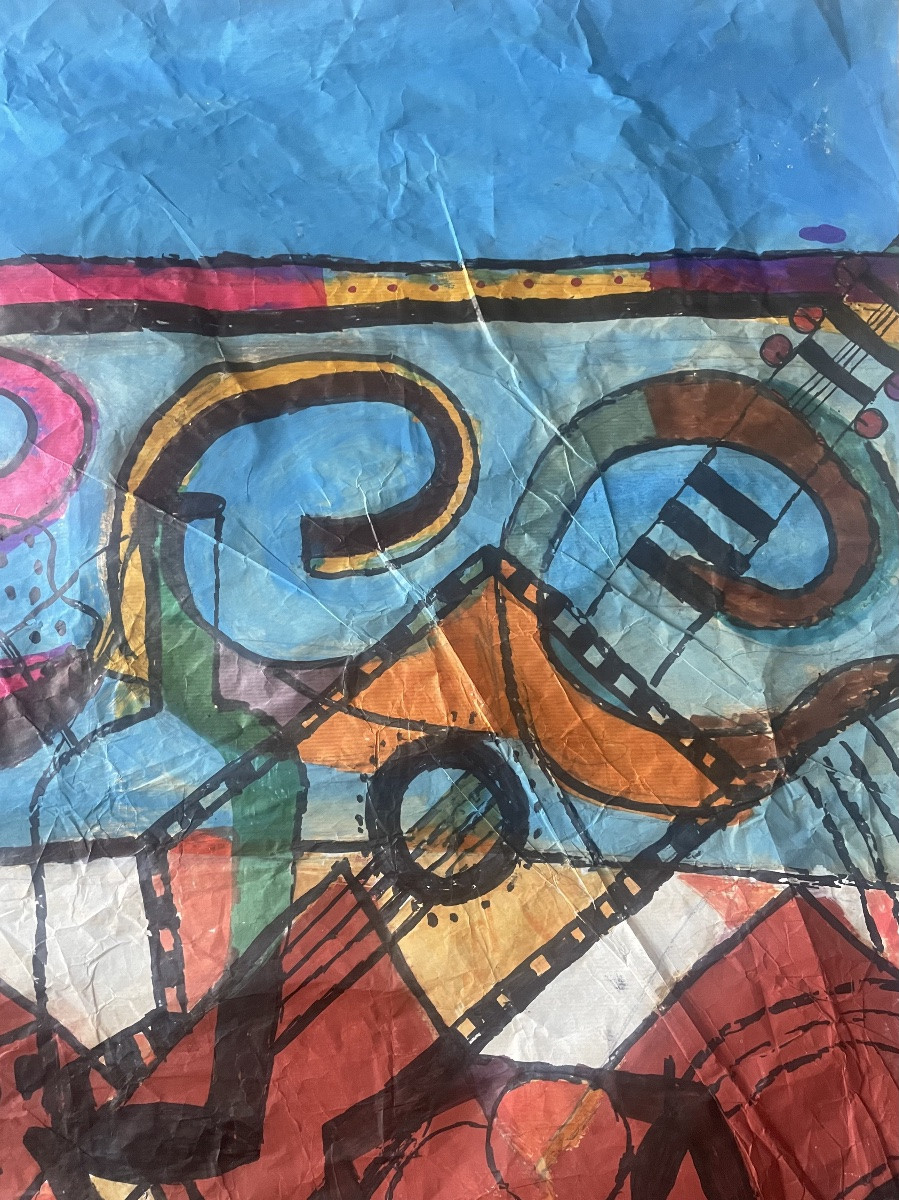 Large Oil Painting By Georges Terzian -photo-4