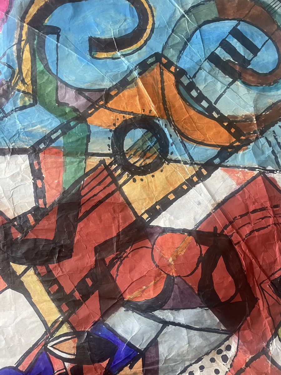 Large Oil Painting By Georges Terzian 