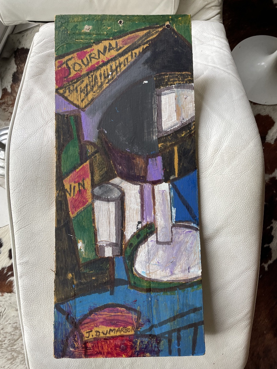 Oil On Panel By Jean Du Marboré -photo-3