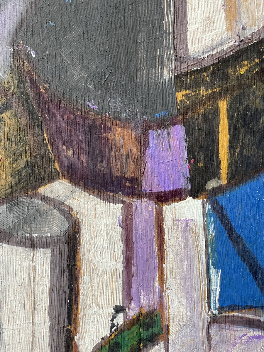 Oil On Panel By Jean Du Marboré -photo-4