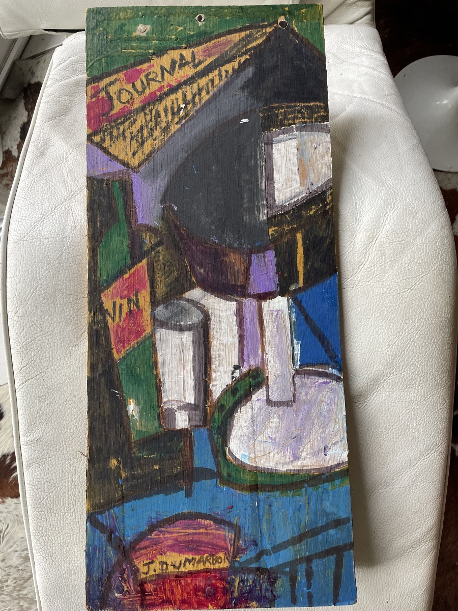 Oil On Panel By Jean Du Marboré -photo-1