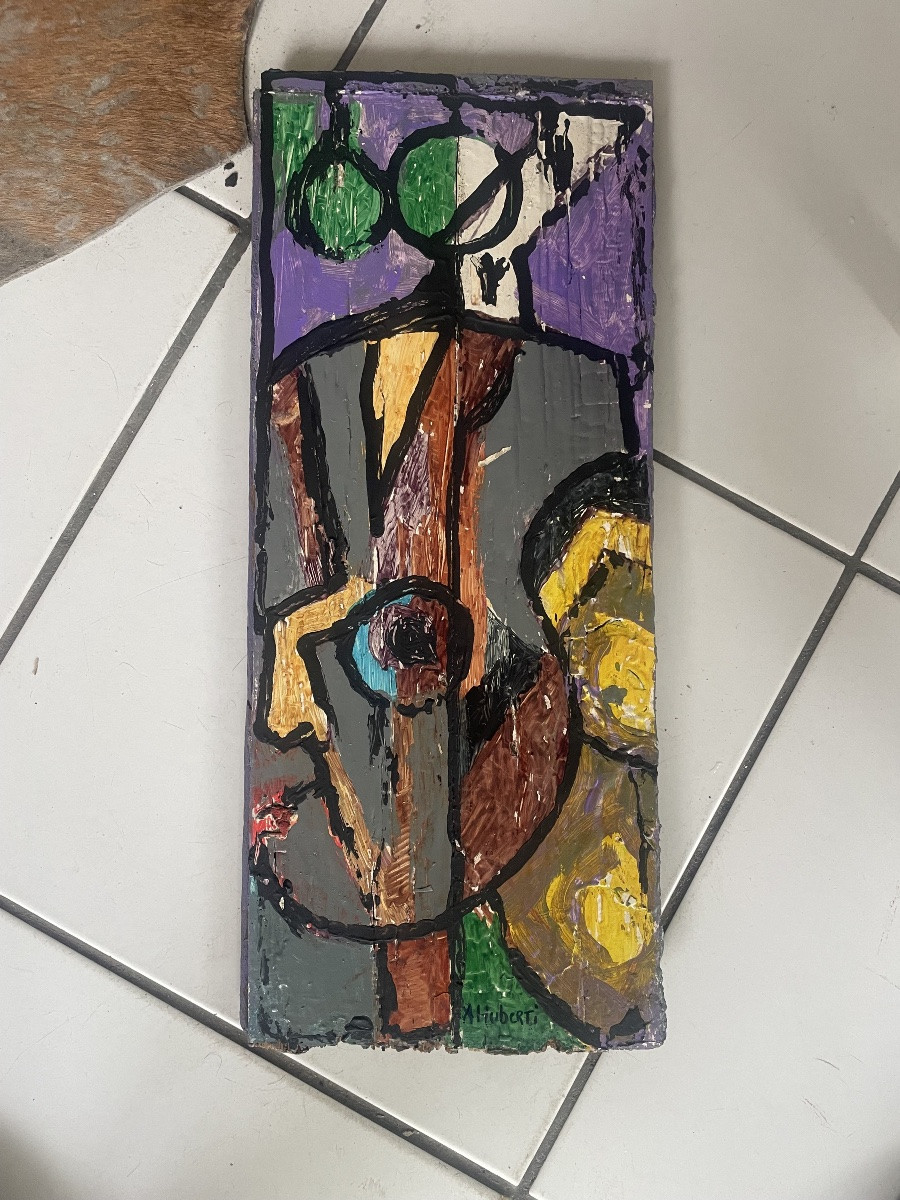 Oil On Wood By Huberti-photo-1