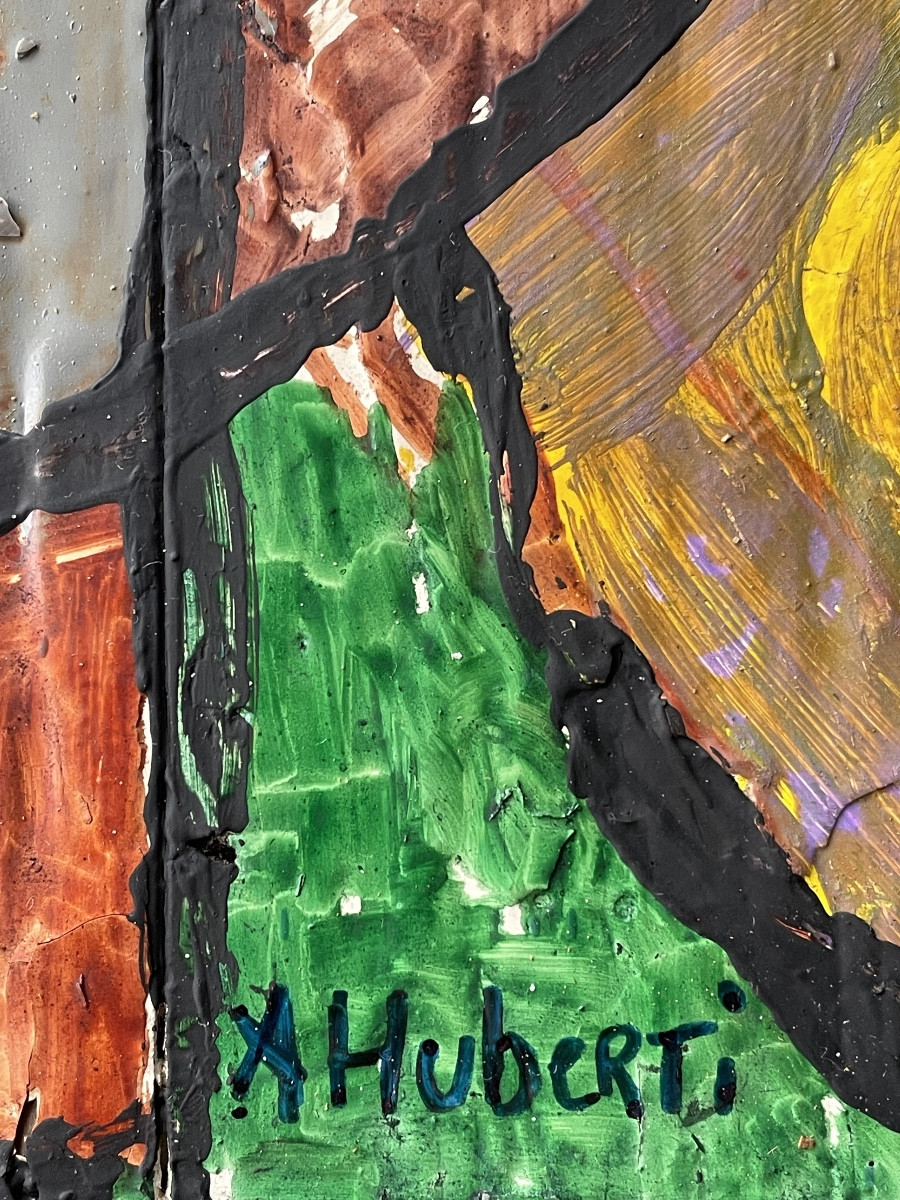 Oil On Wood By Huberti