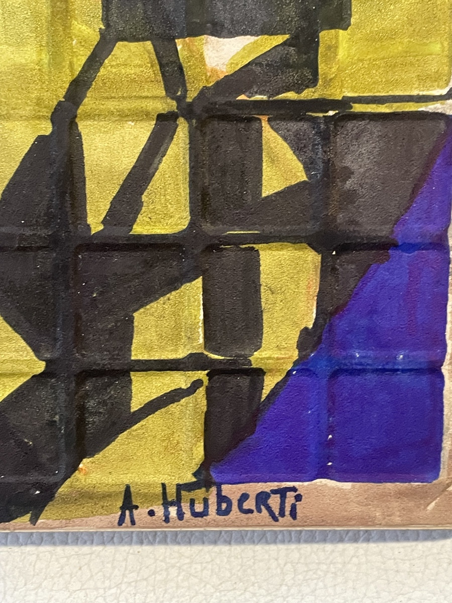 Tableau sur carreau céramique de Huberti 