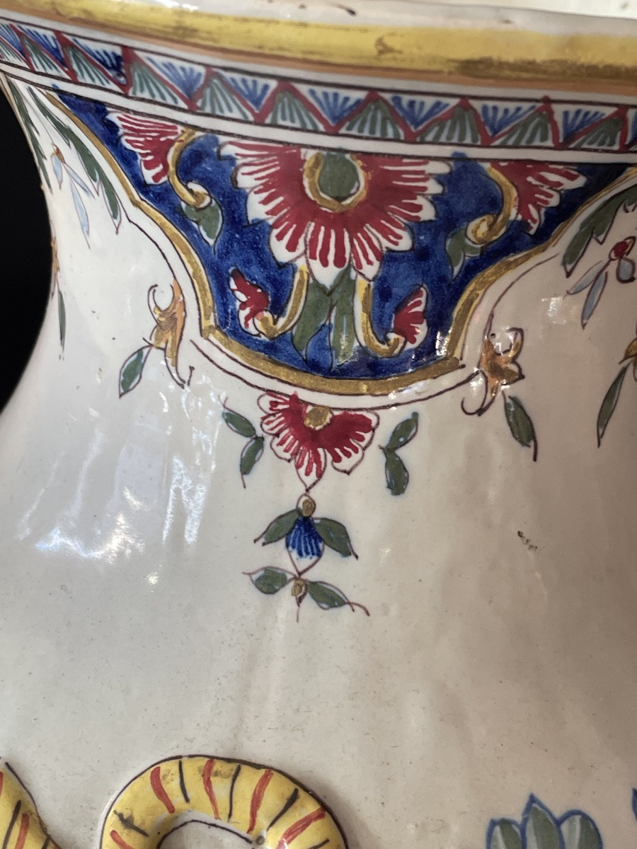 Paire de vases faïence -photo-2