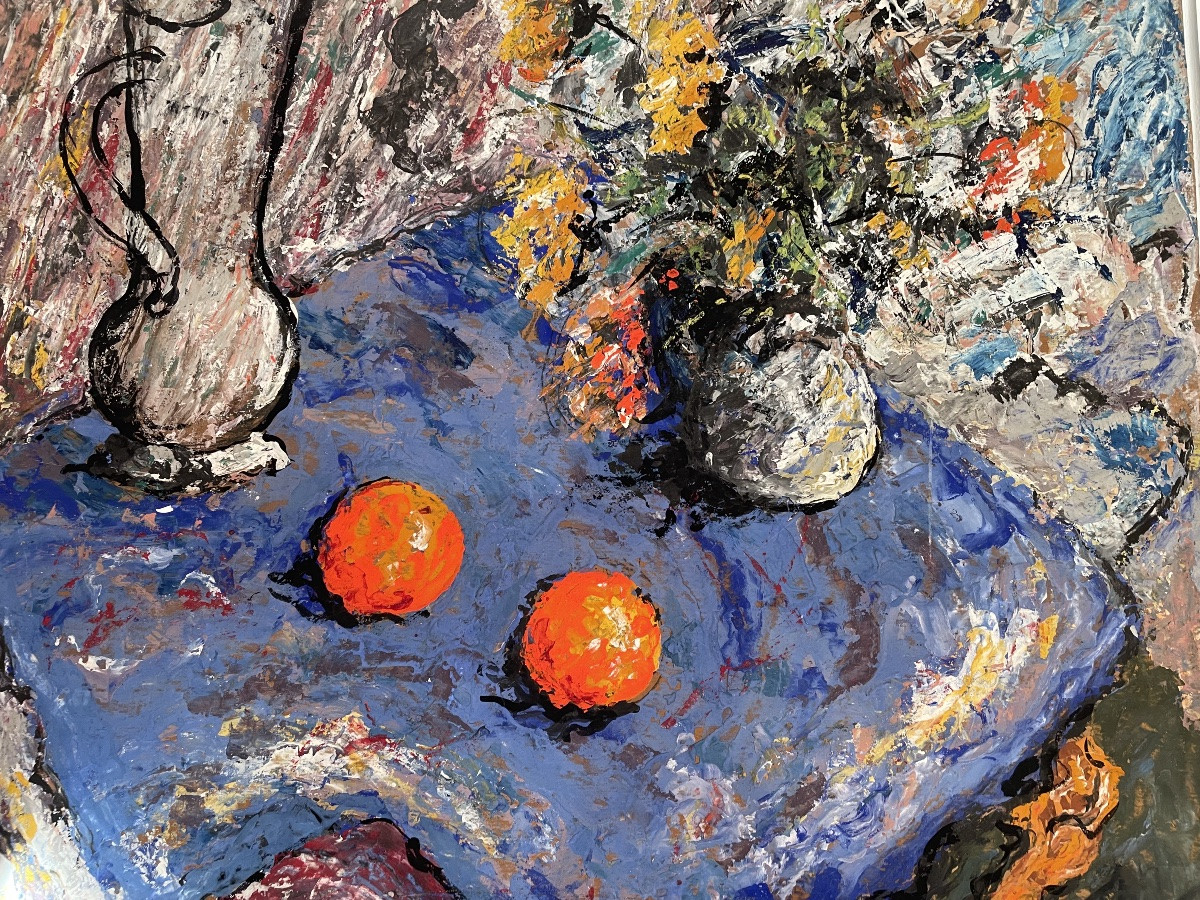 Still Life With Oranges And Flowers -photo-3