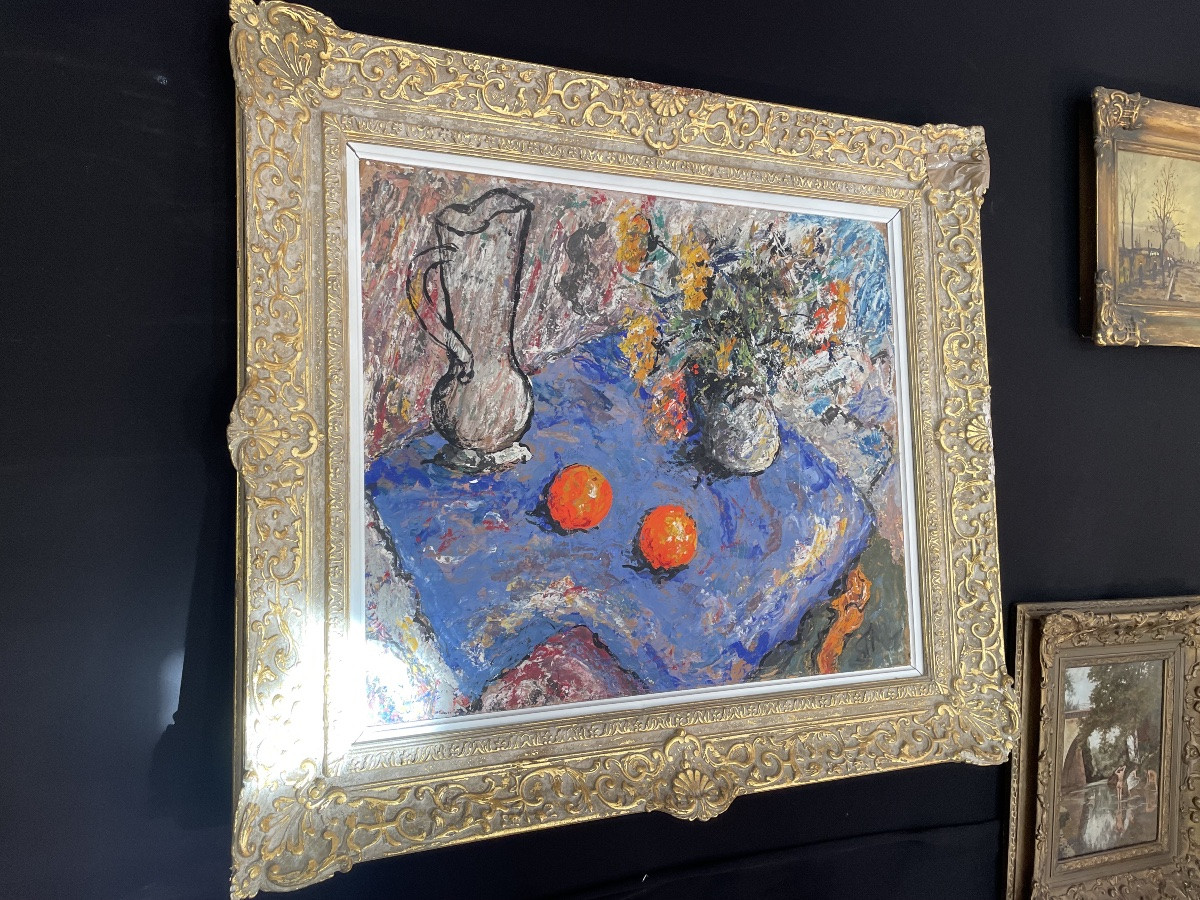 Still Life With Oranges And Flowers -photo-5