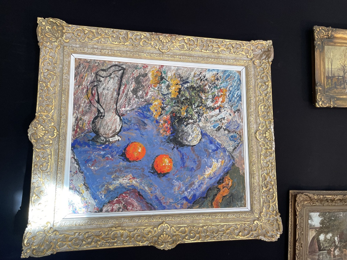 Still Life With Oranges And Flowers -photo-7