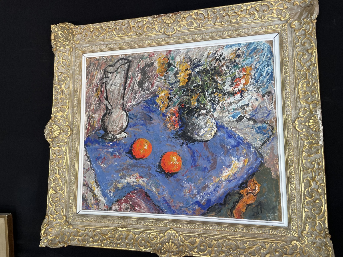 Still Life With Oranges And Flowers -photo-6