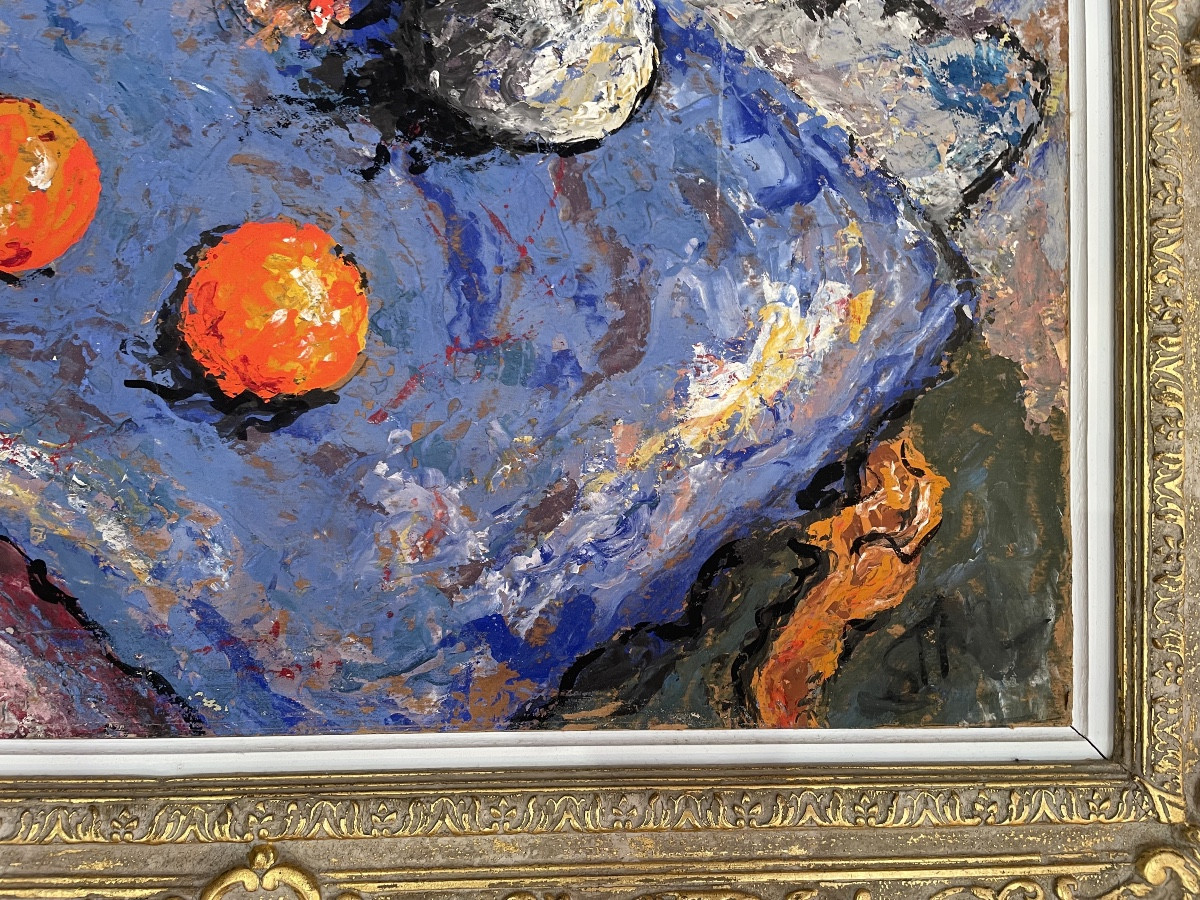 Still Life With Oranges And Flowers 