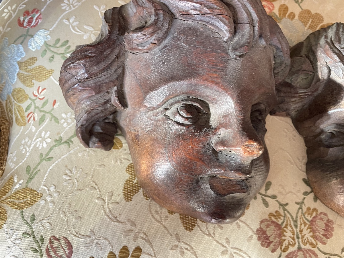 Têtes d’angelots bois -photo-3