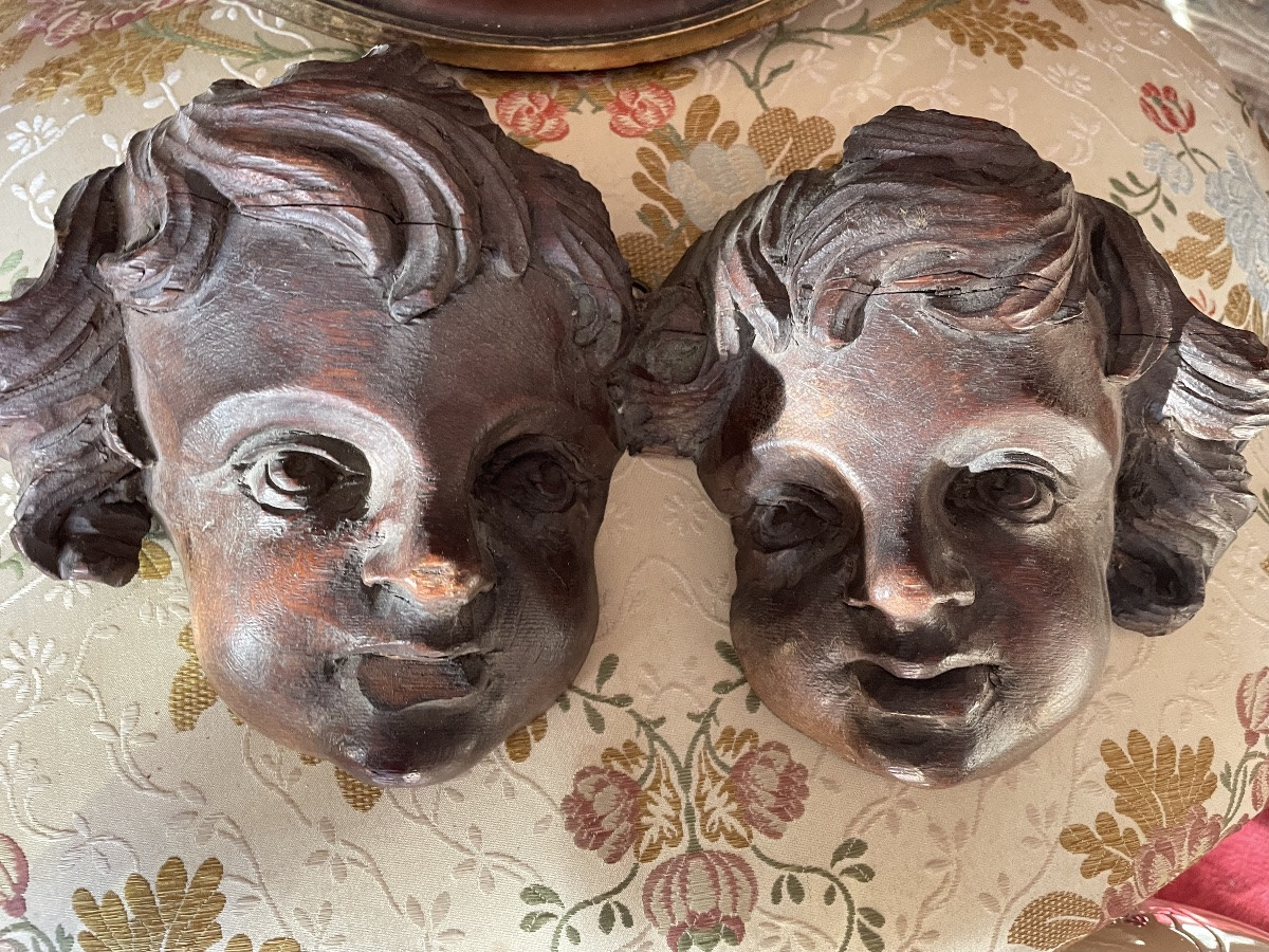 Têtes d’angelots bois -photo-1