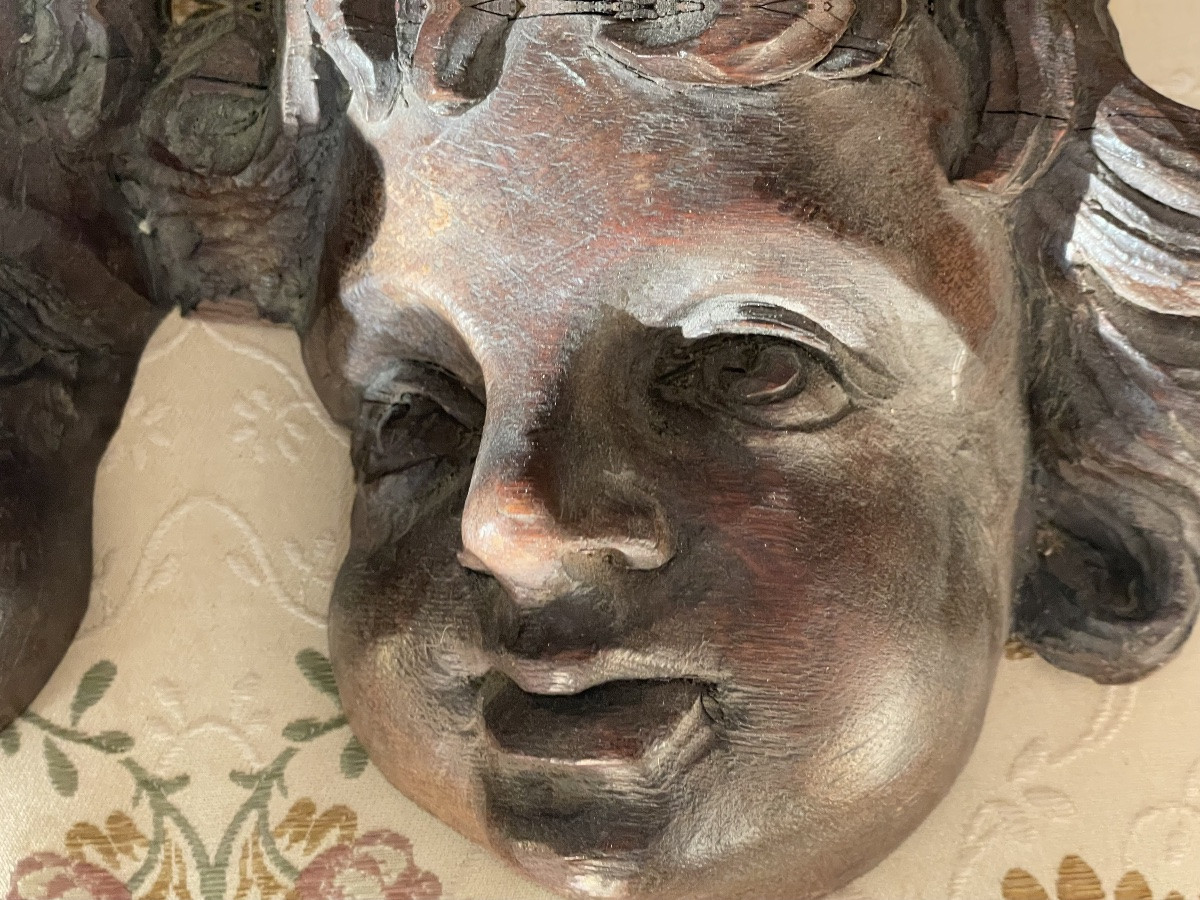 Têtes d’angelots bois -photo-2