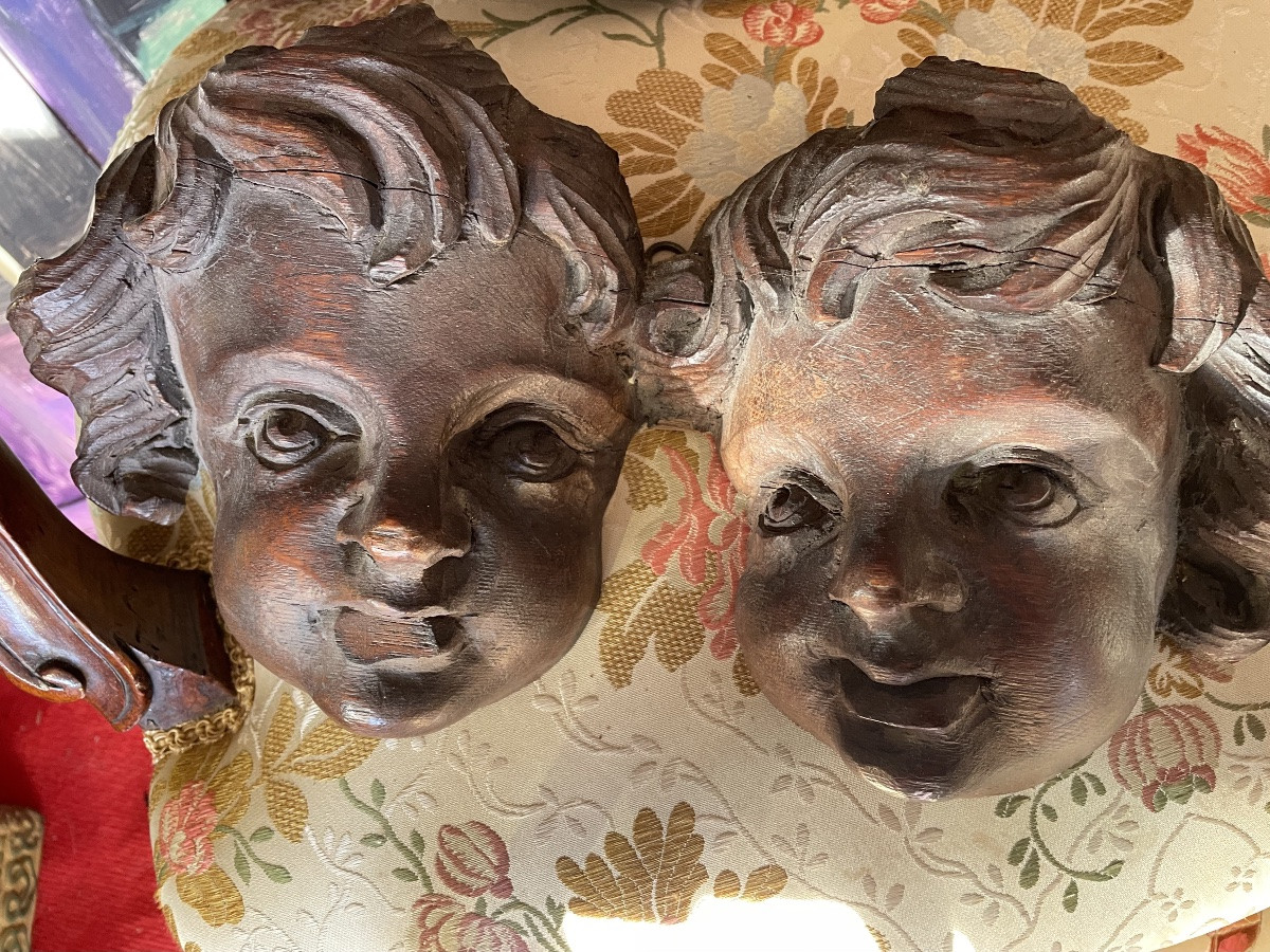 Têtes d’angelots bois -photo-5