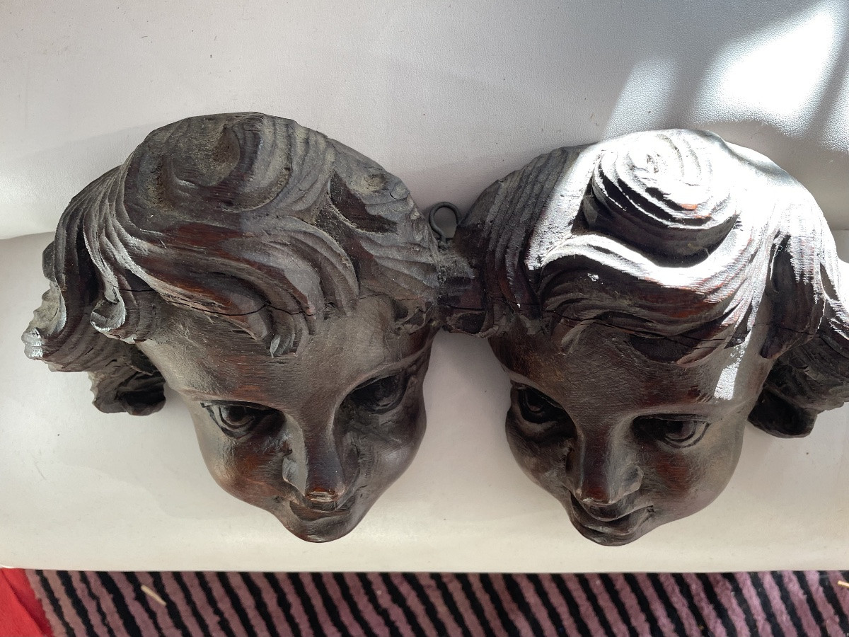 Têtes d’angelots bois -photo-6