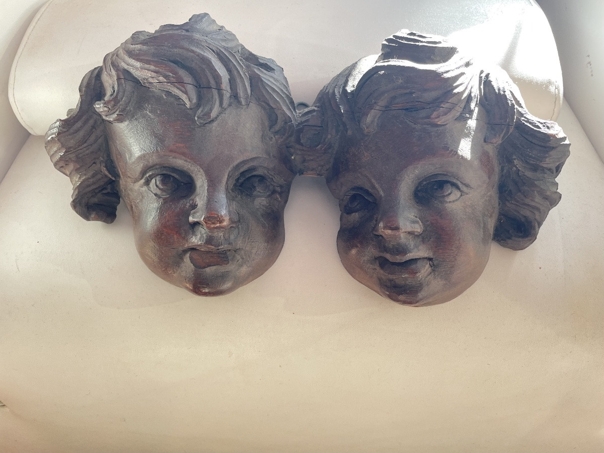 Têtes d’angelots bois -photo-7