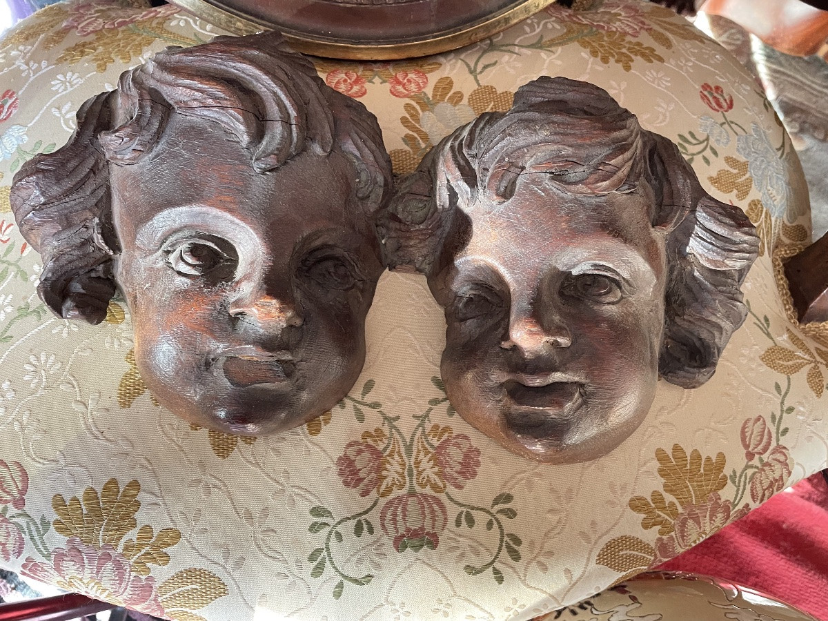 Têtes d’angelots bois -photo-8