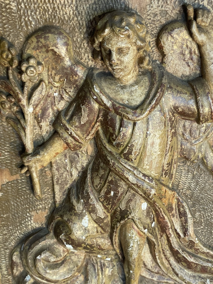 18th-century Winged Angel Sculpture -photo-7