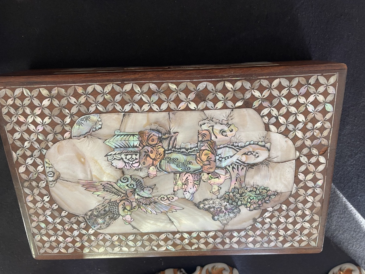Asuatique Wooden And Mother-of-pearl Jewelry Box -photo-2
