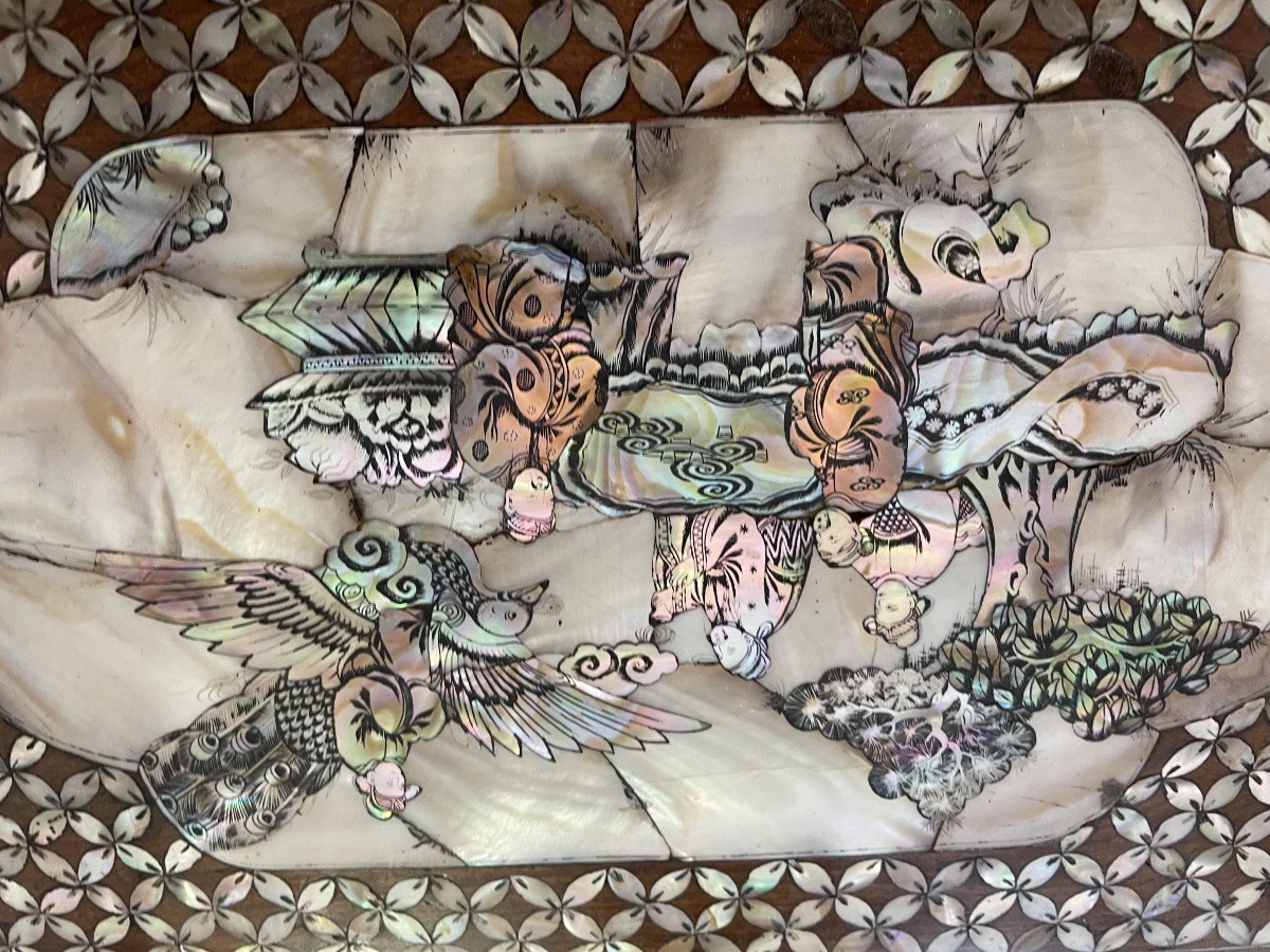 Asuatique Wooden And Mother-of-pearl Jewelry Box -photo-3