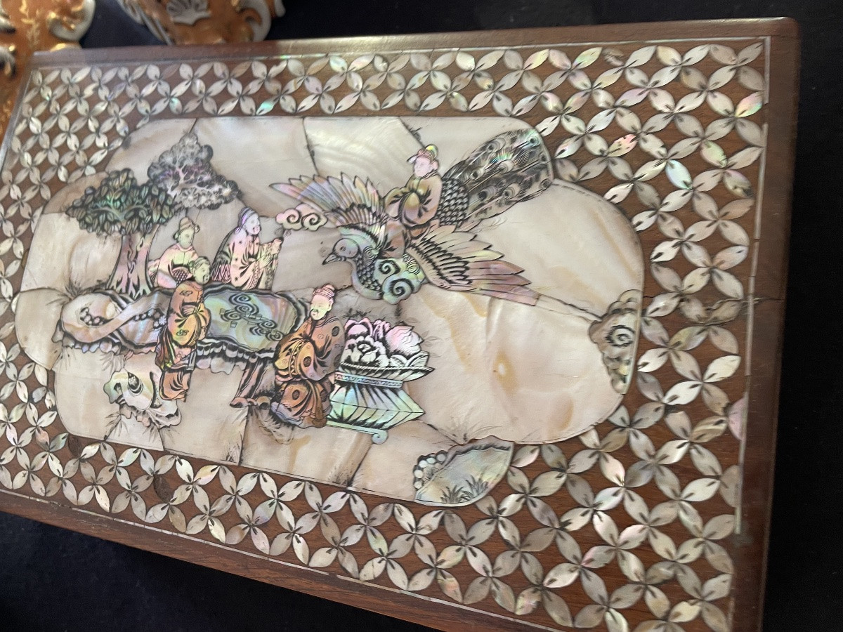 Asuatique Wooden And Mother-of-pearl Jewelry Box -photo-1