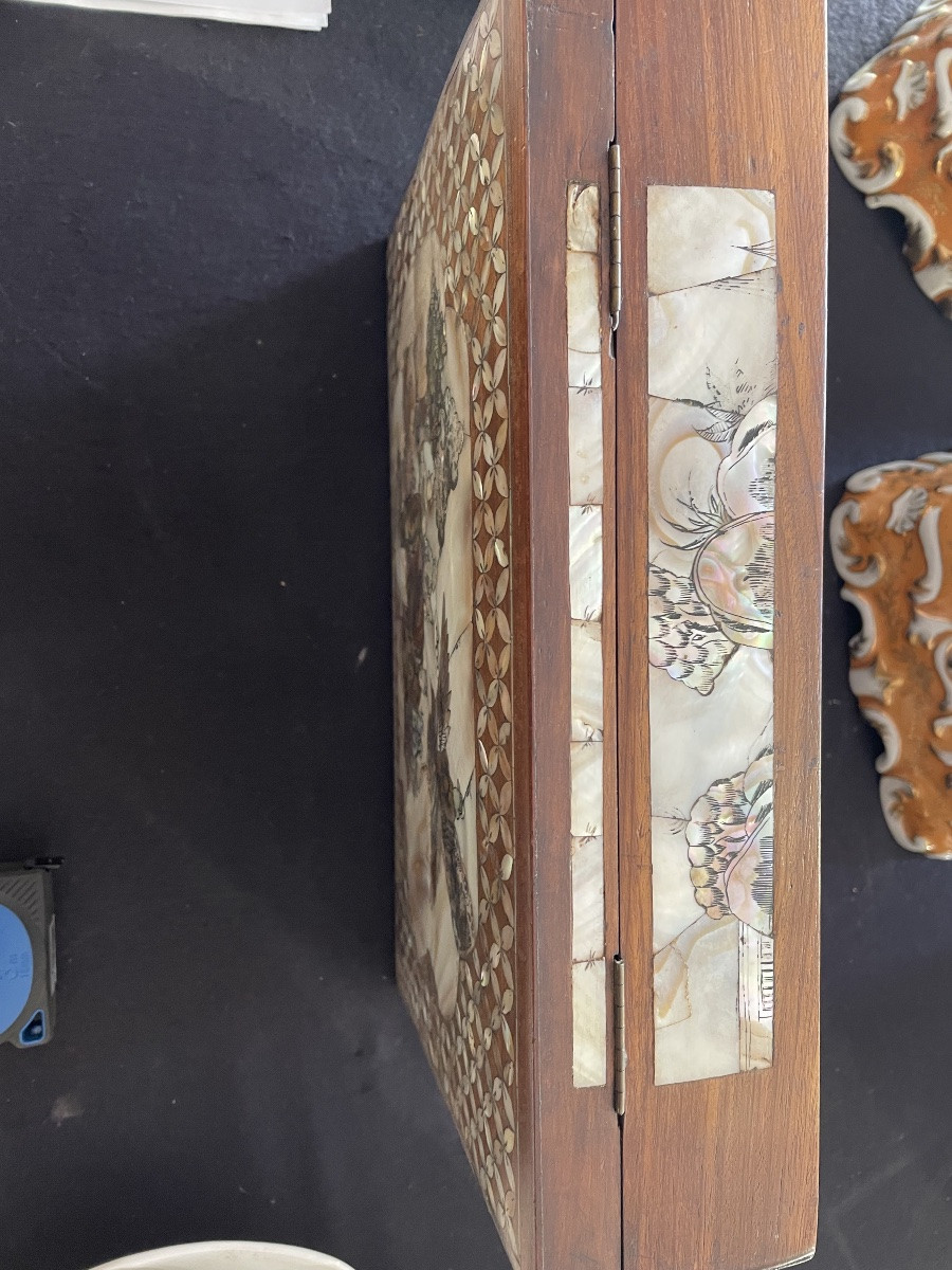 Asuatique Wooden And Mother-of-pearl Jewelry Box -photo-5