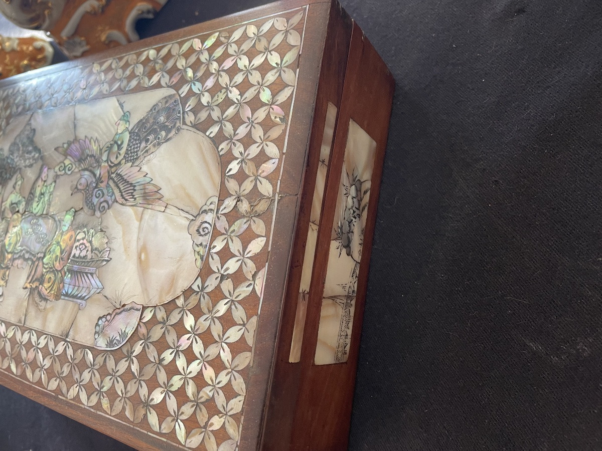Asuatique Wooden And Mother-of-pearl Jewelry Box -photo-6