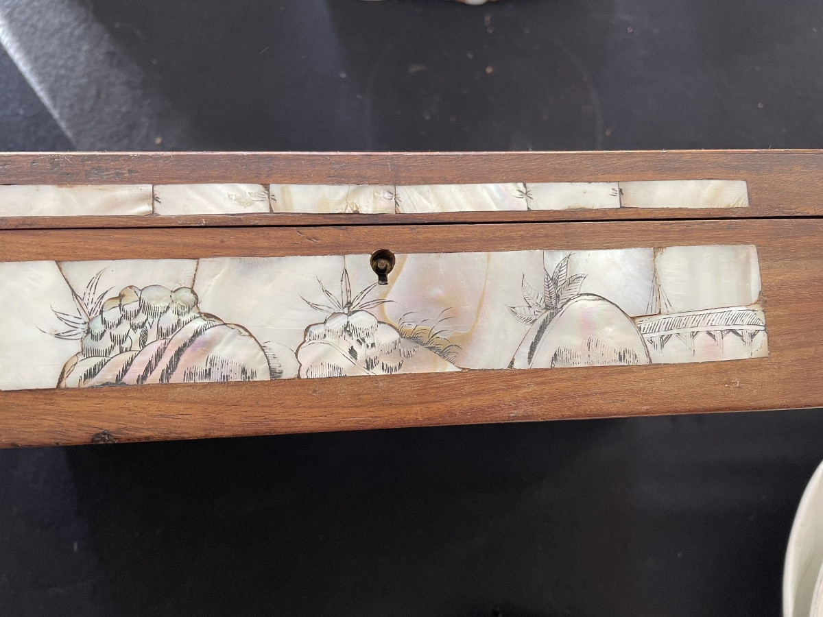 Asuatique Wooden And Mother-of-pearl Jewelry Box -photo-7