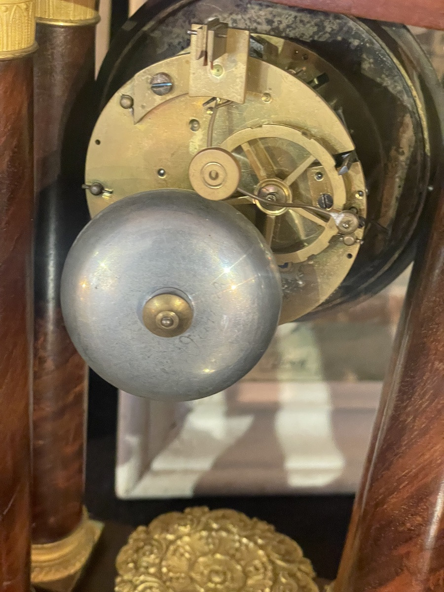 Mahogany Portico Clock -photo-5