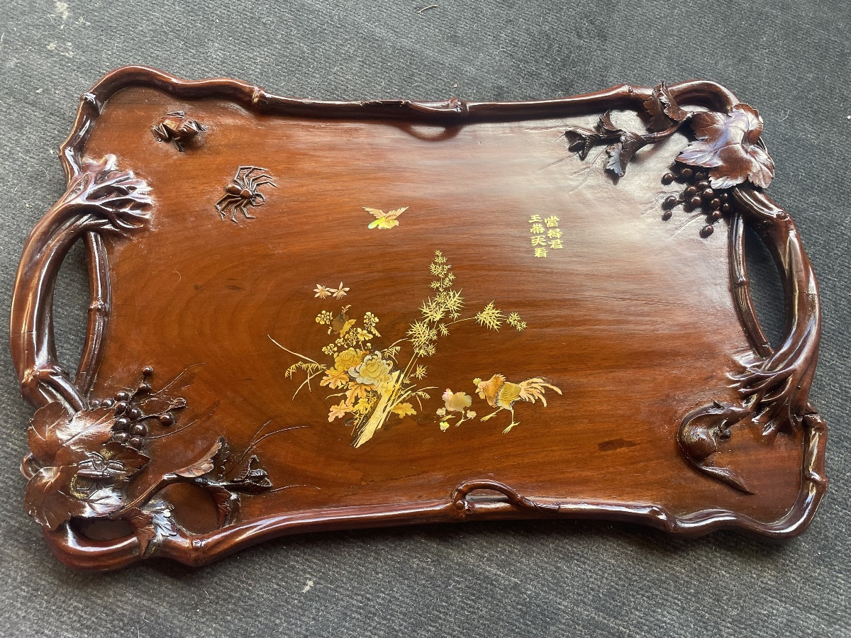 Plateau serviteur  asiatique 