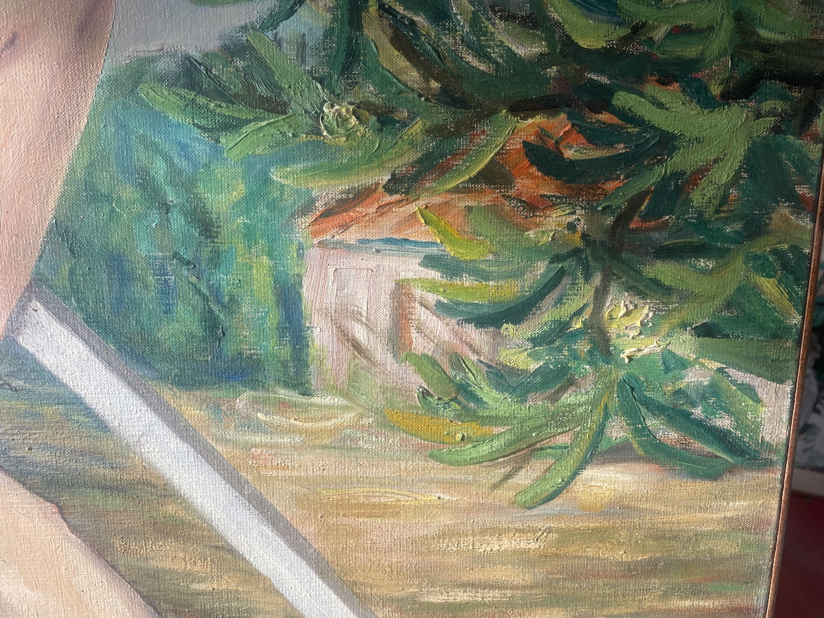 Jeune fille nue sur le transat -photo-4