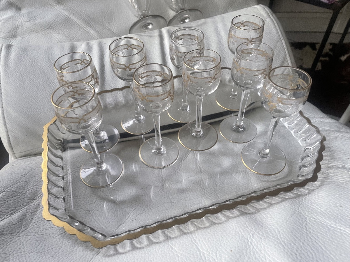 Service à liqueur cristal -photo-4