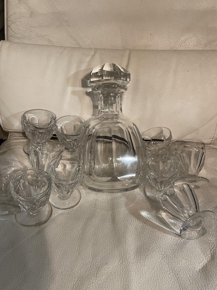 Service à liqueur cristal baccarat harcourt -photo-4