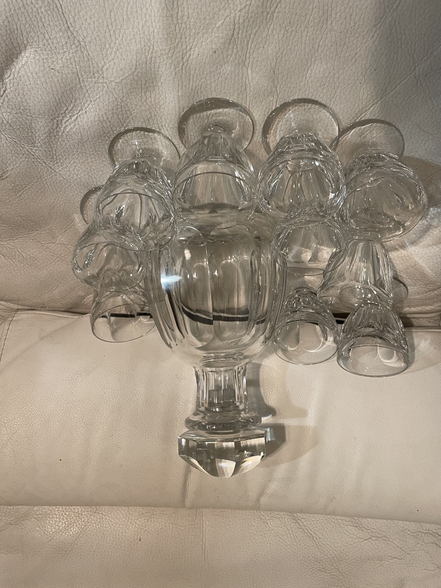 Service à liqueur cristal baccarat harcourt -photo-3