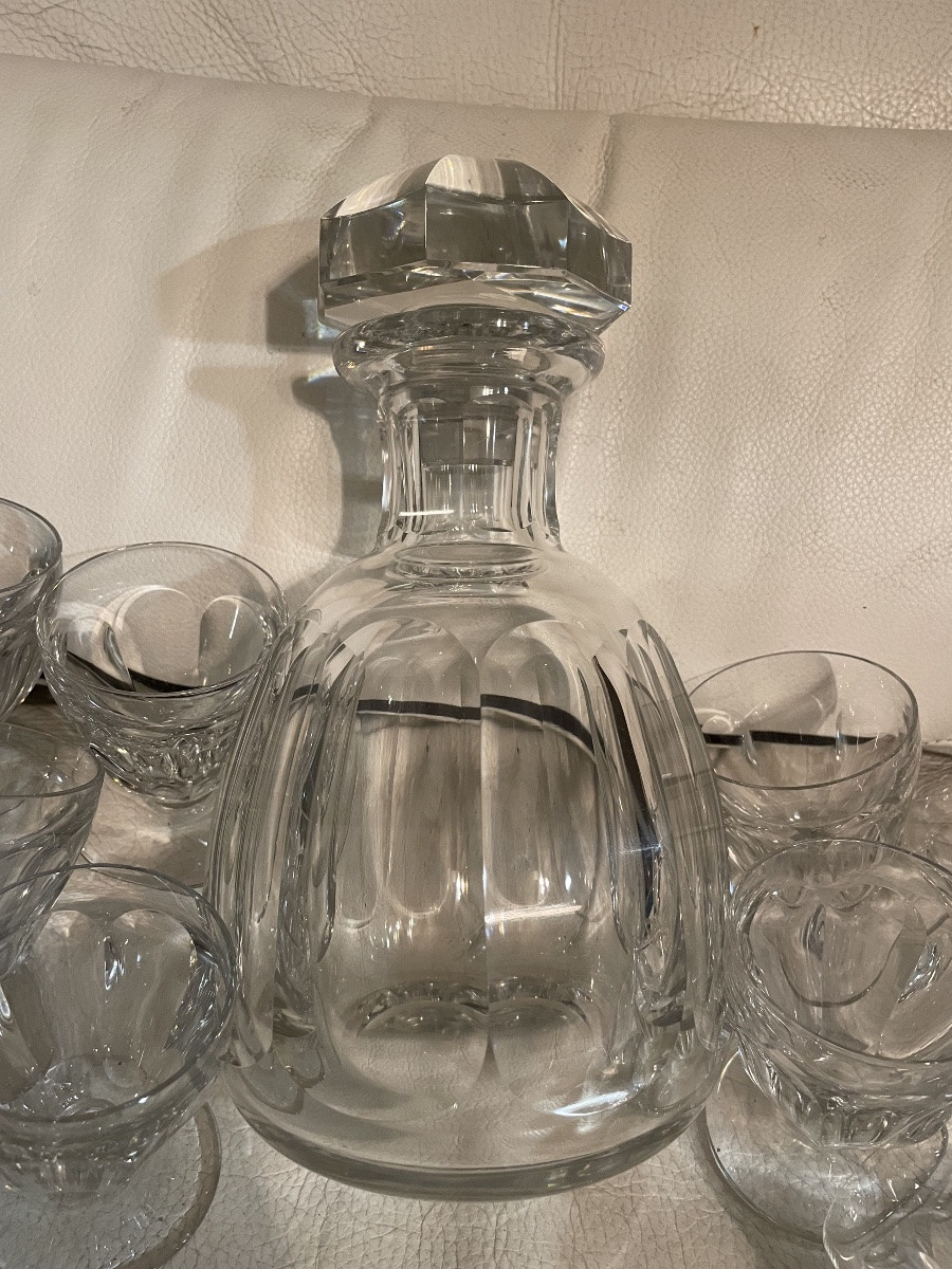 Service à liqueur cristal baccarat harcourt -photo-6