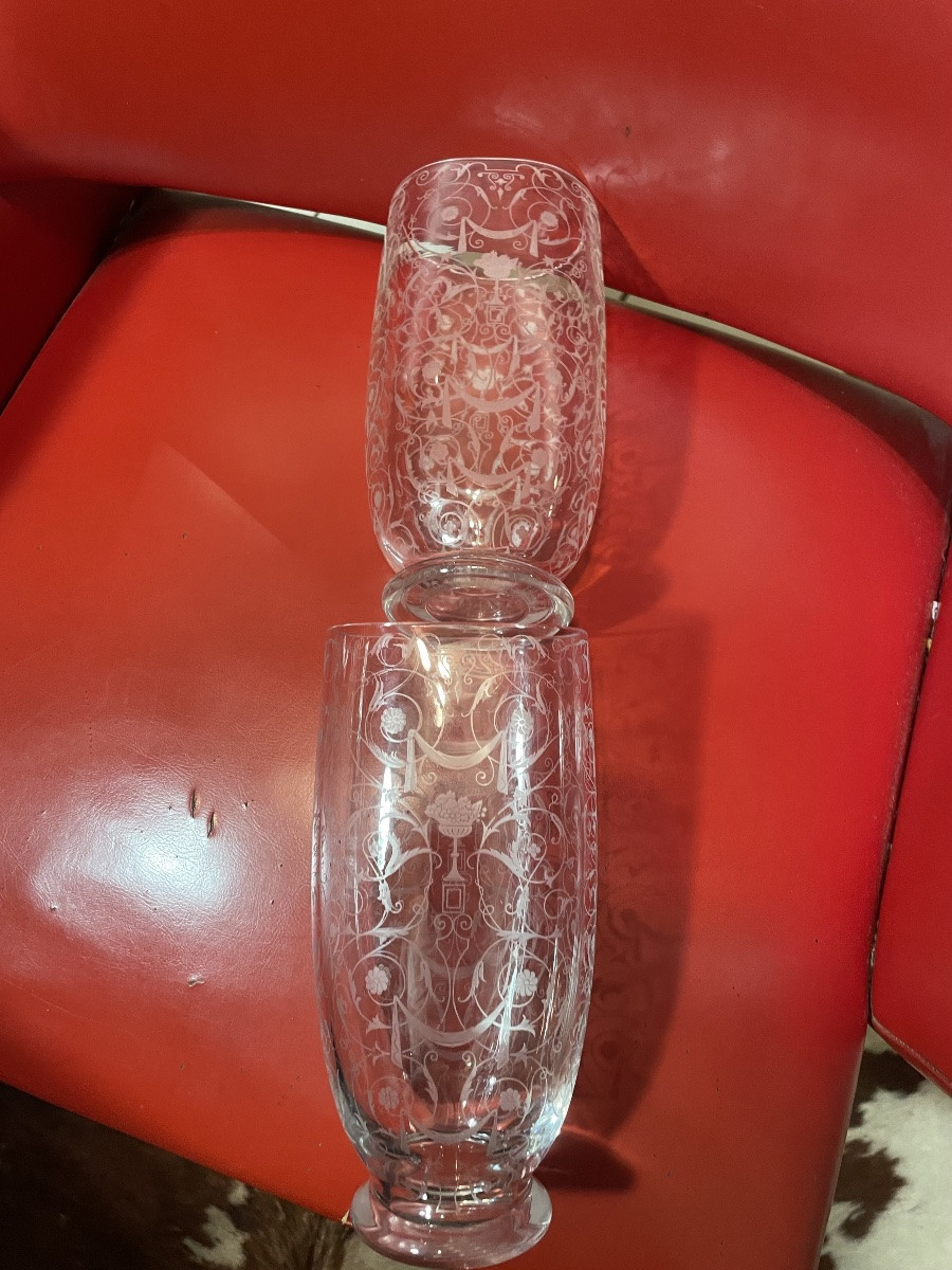 Paire de vases Michel-Ange de Baccarat -photo-2