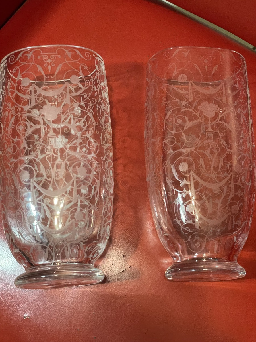 Paire de vases Michel-Ange de Baccarat -photo-6