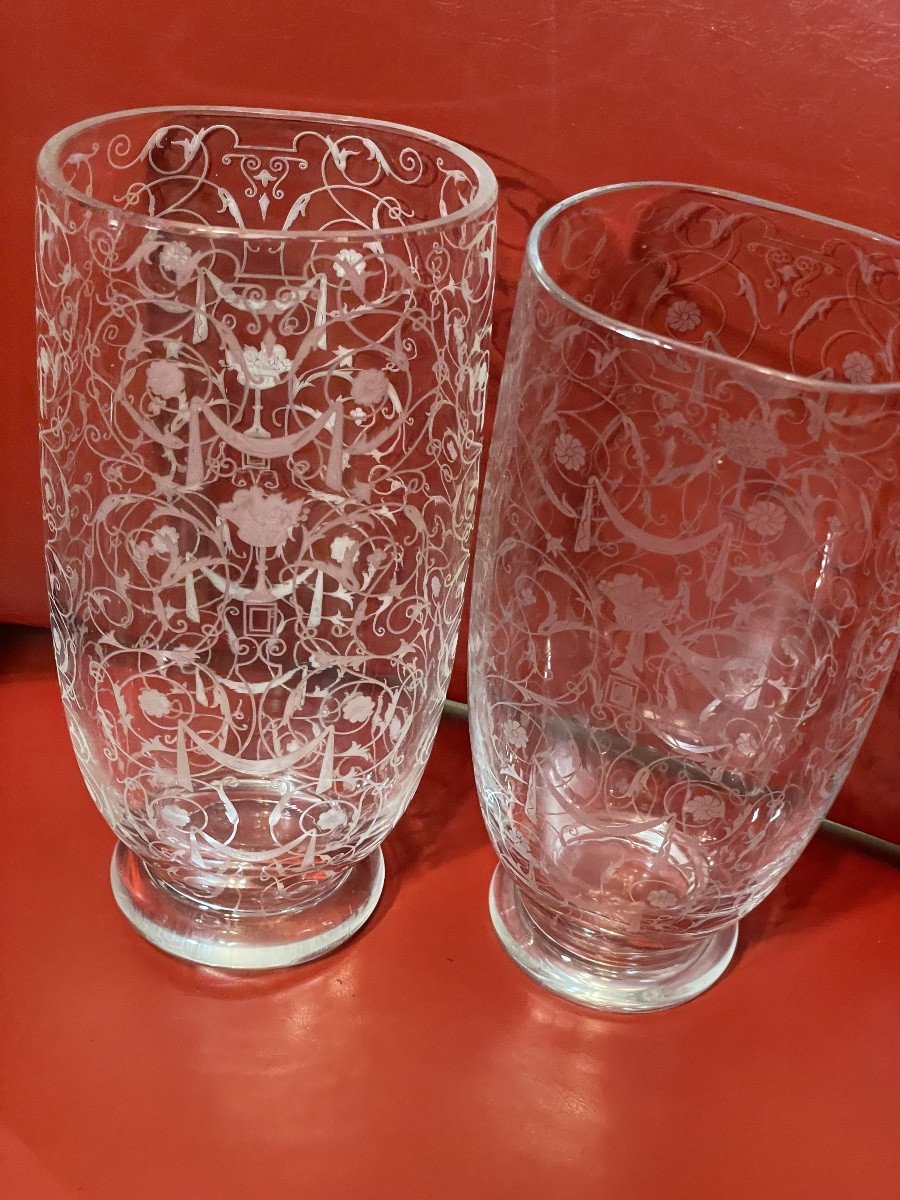 Paire de vases Michel-Ange de Baccarat -photo-7