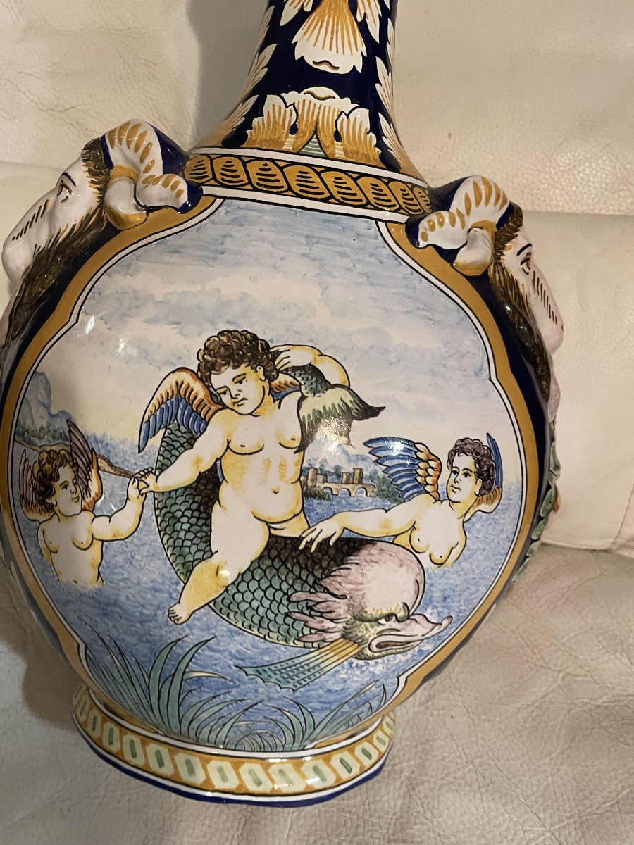 Grande gourde en faïence d’Antoine Montagnon -photo-3