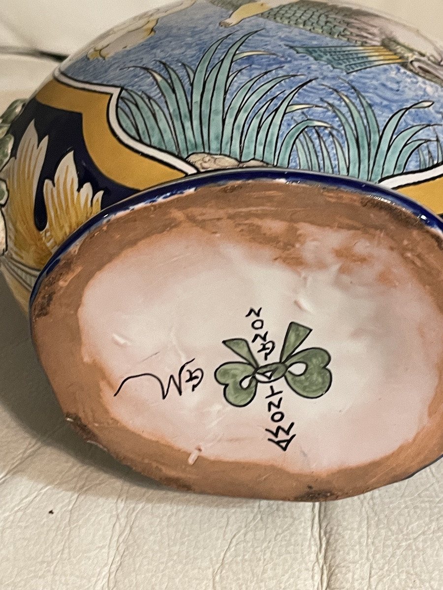 Grande gourde en faïence d’Antoine Montagnon -photo-2