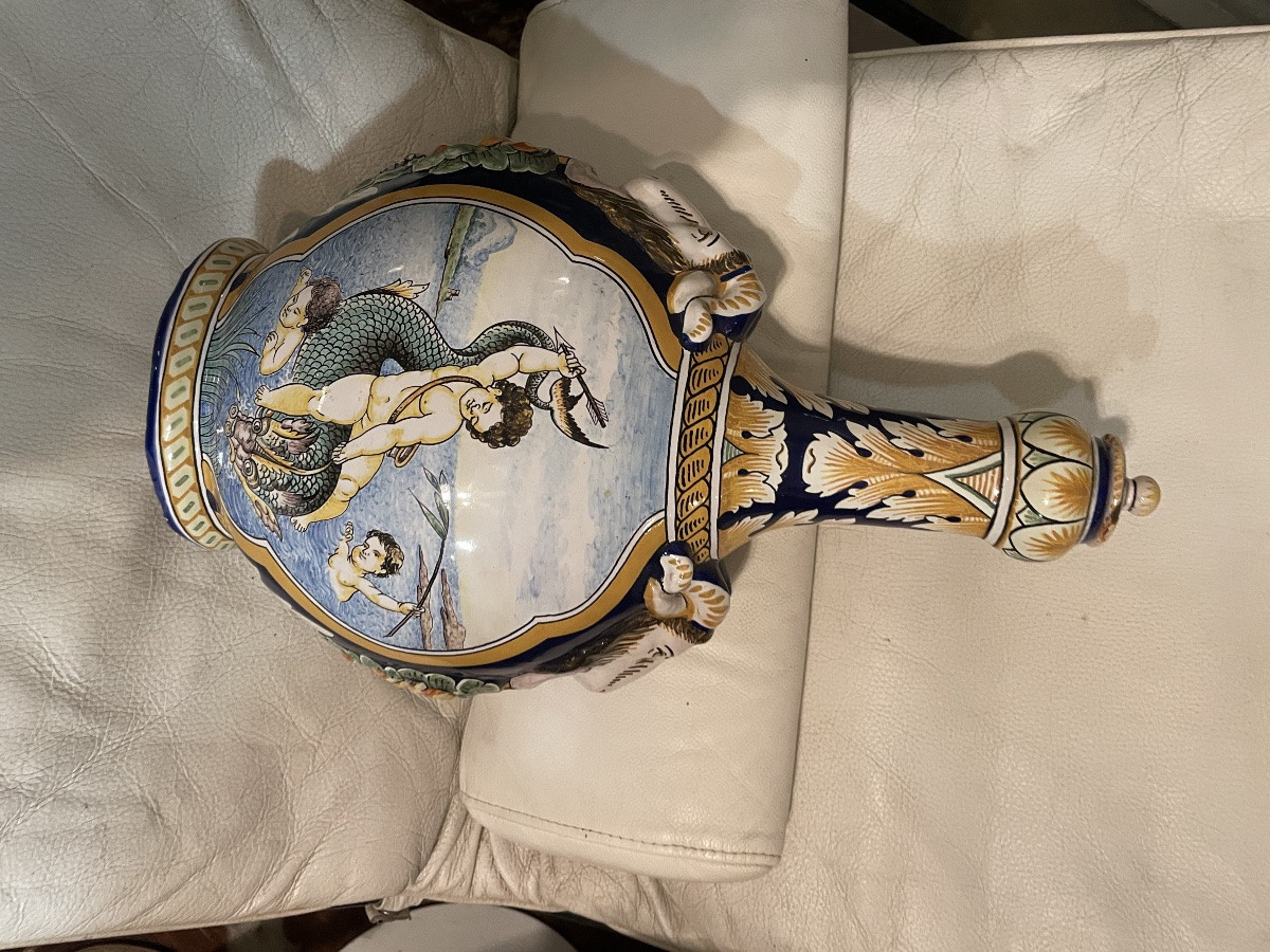 Grande gourde en faïence d’Antoine Montagnon -photo-6