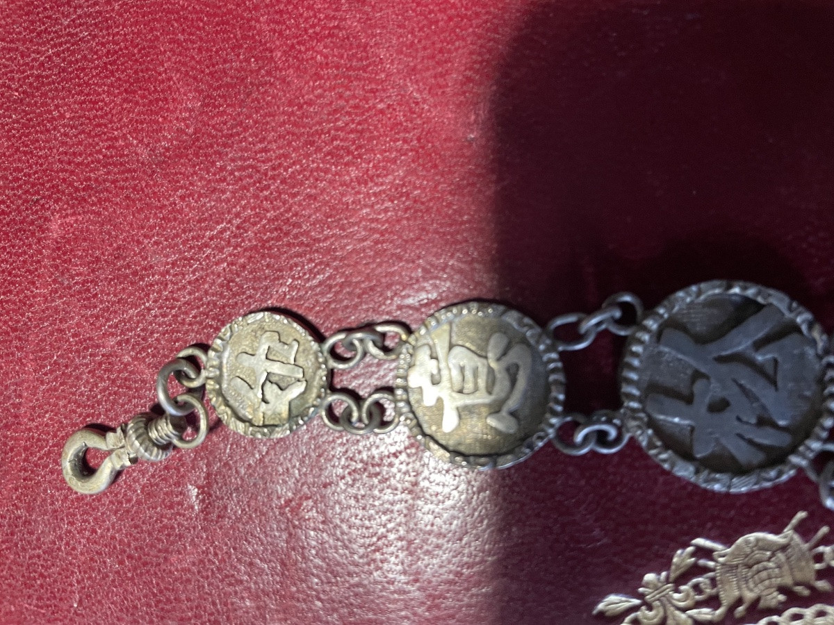 Pendentif asiatique argent et griffe -photo-3