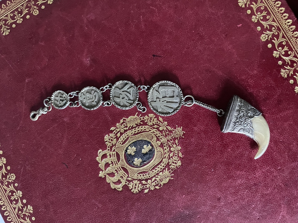 Pendentif asiatique argent et griffe -photo-8
