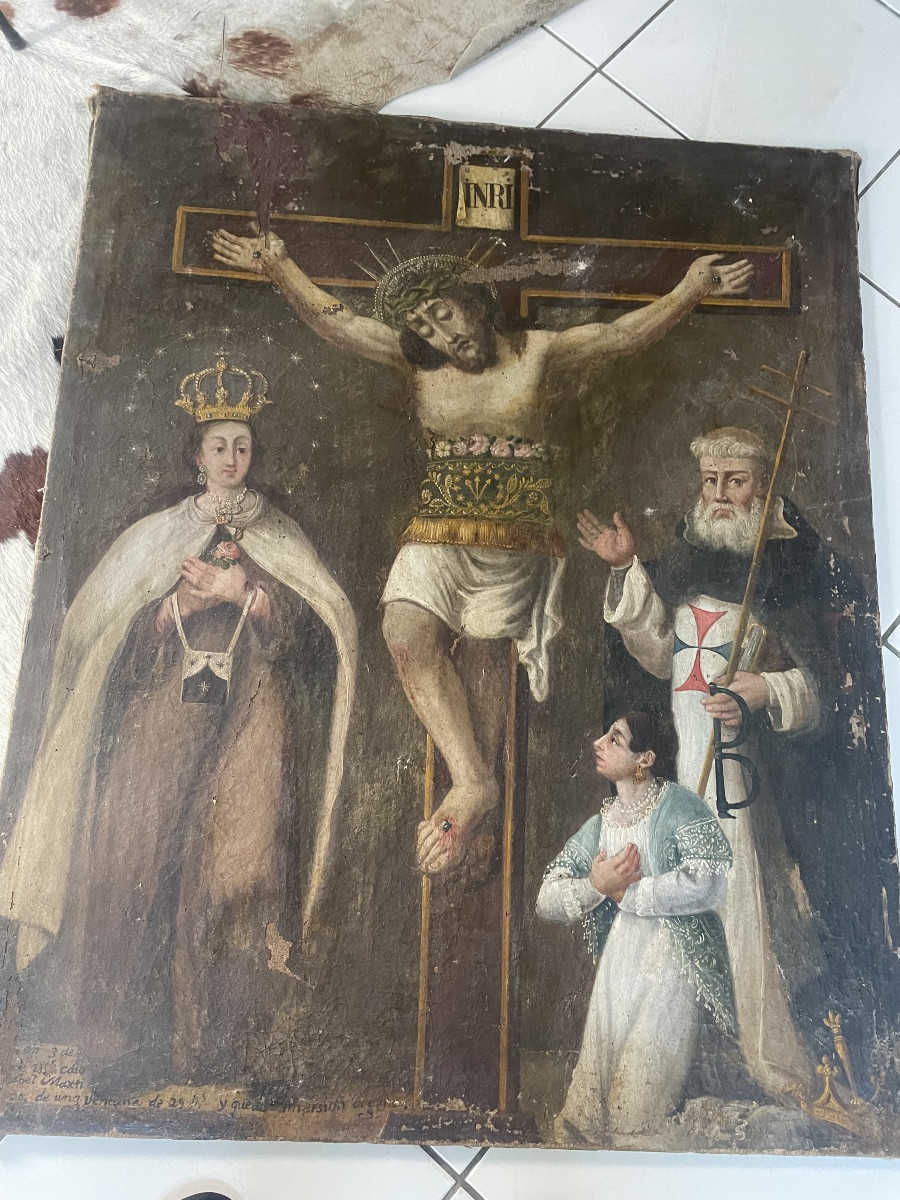 Tableau religieux XVII eme -photo-2