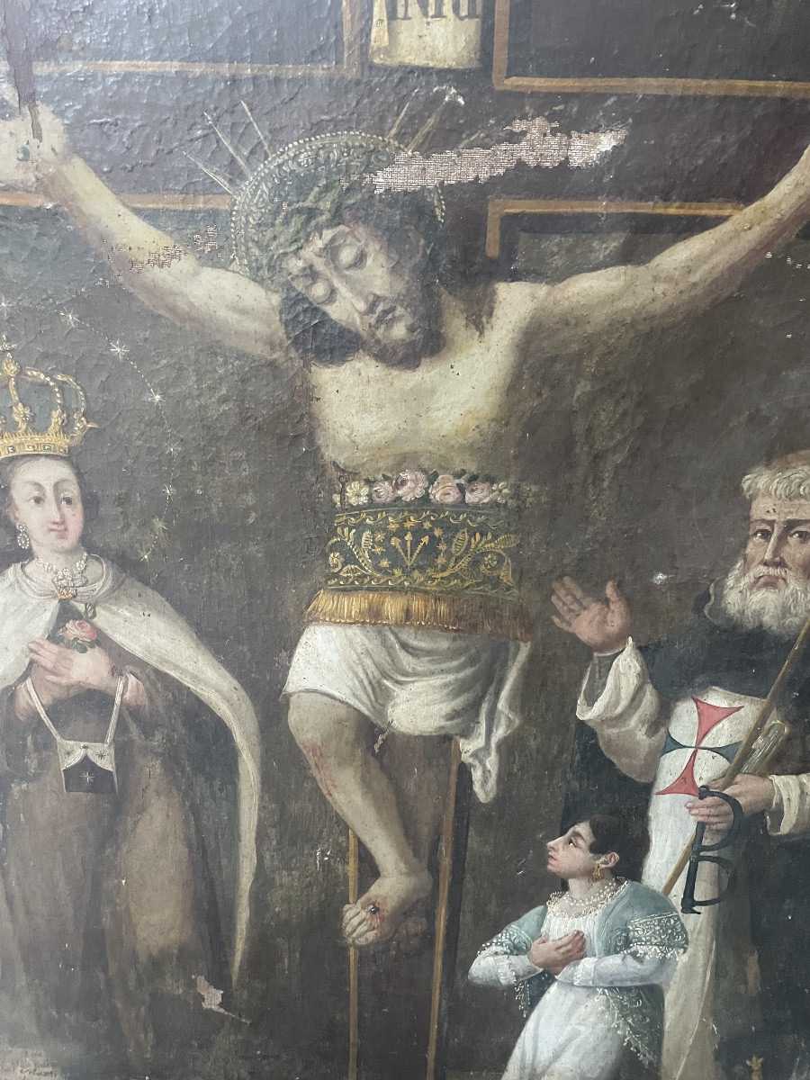 Tableau religieux XVII eme -photo-4