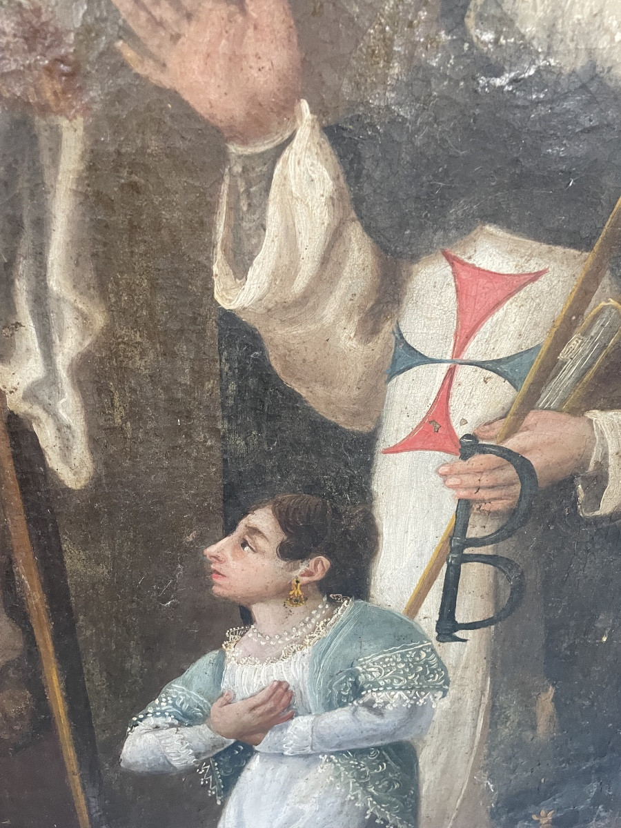 Tableau religieux XVII eme 