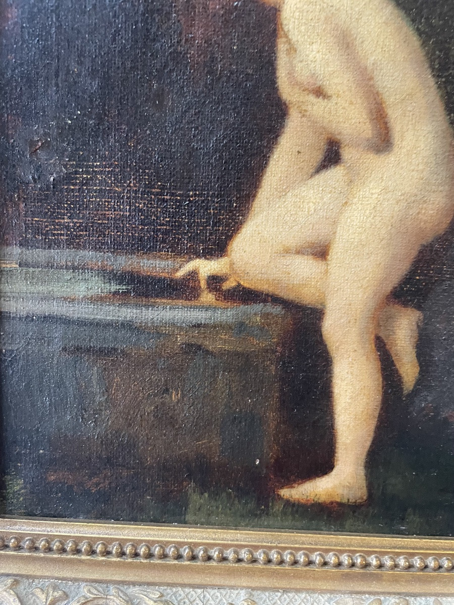 Femme nue à la fontaine -photo-2