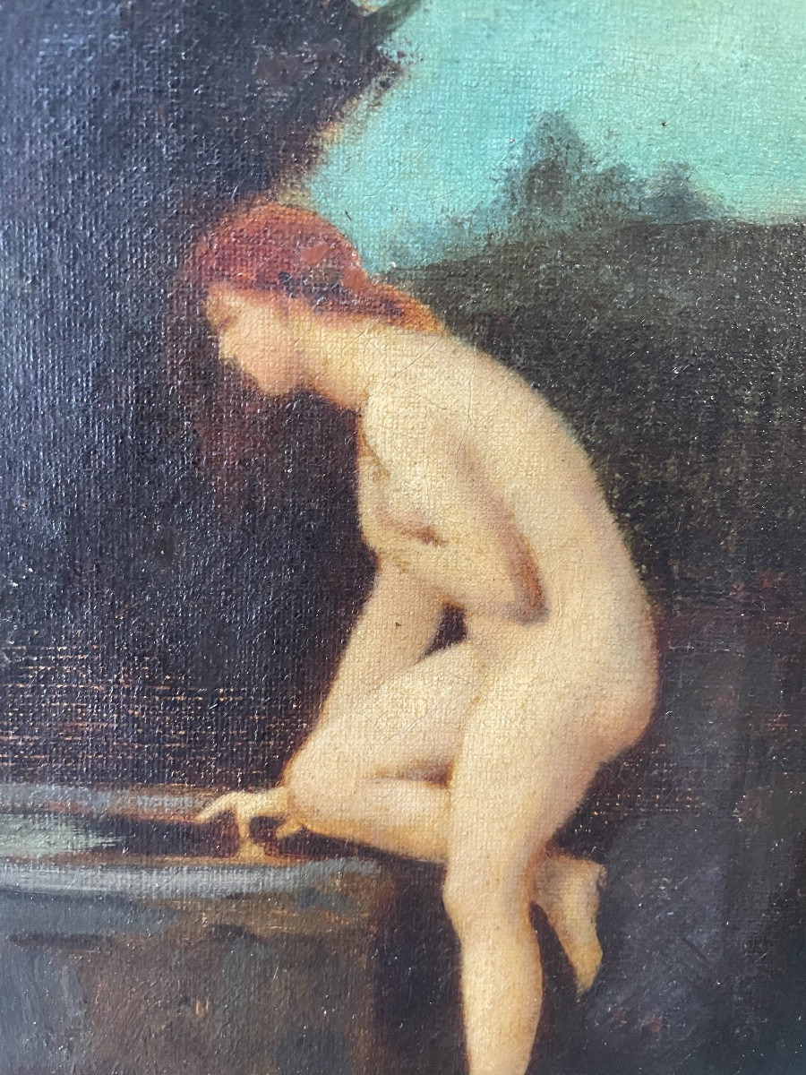 Femme nue à la fontaine -photo-2