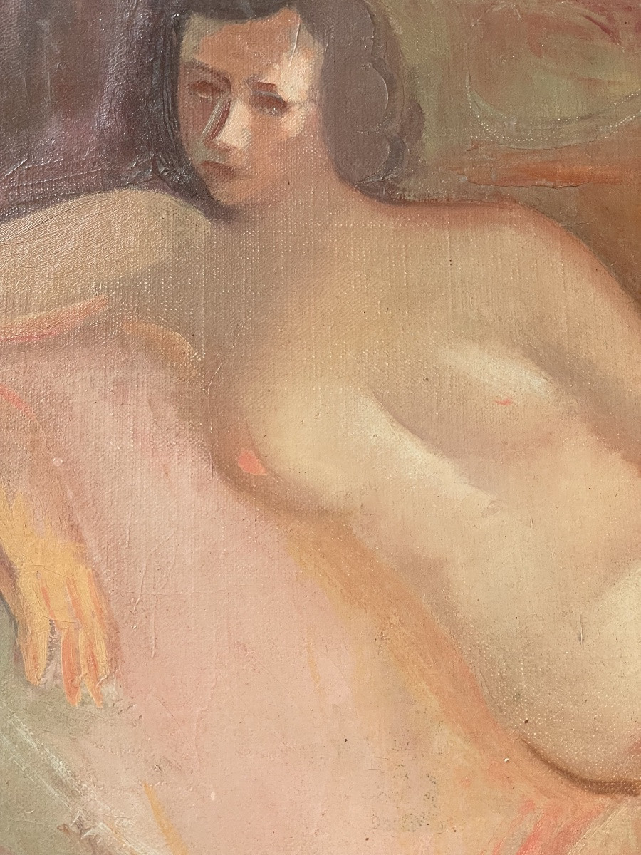 Reclining Nude By Nicolas Poliakoff -photo-3