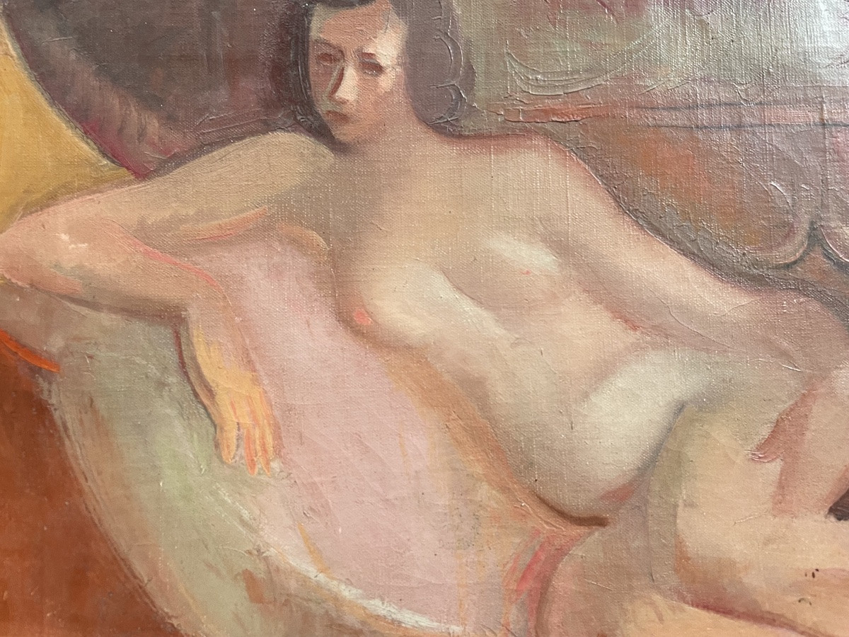 Reclining Nude By Nicolas Poliakoff -photo-4